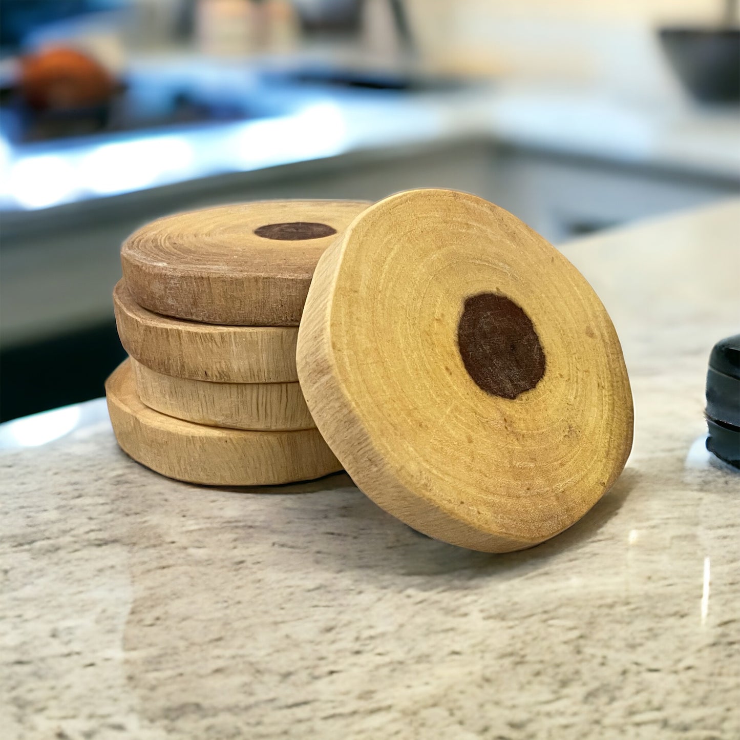 Tree trunk coaster