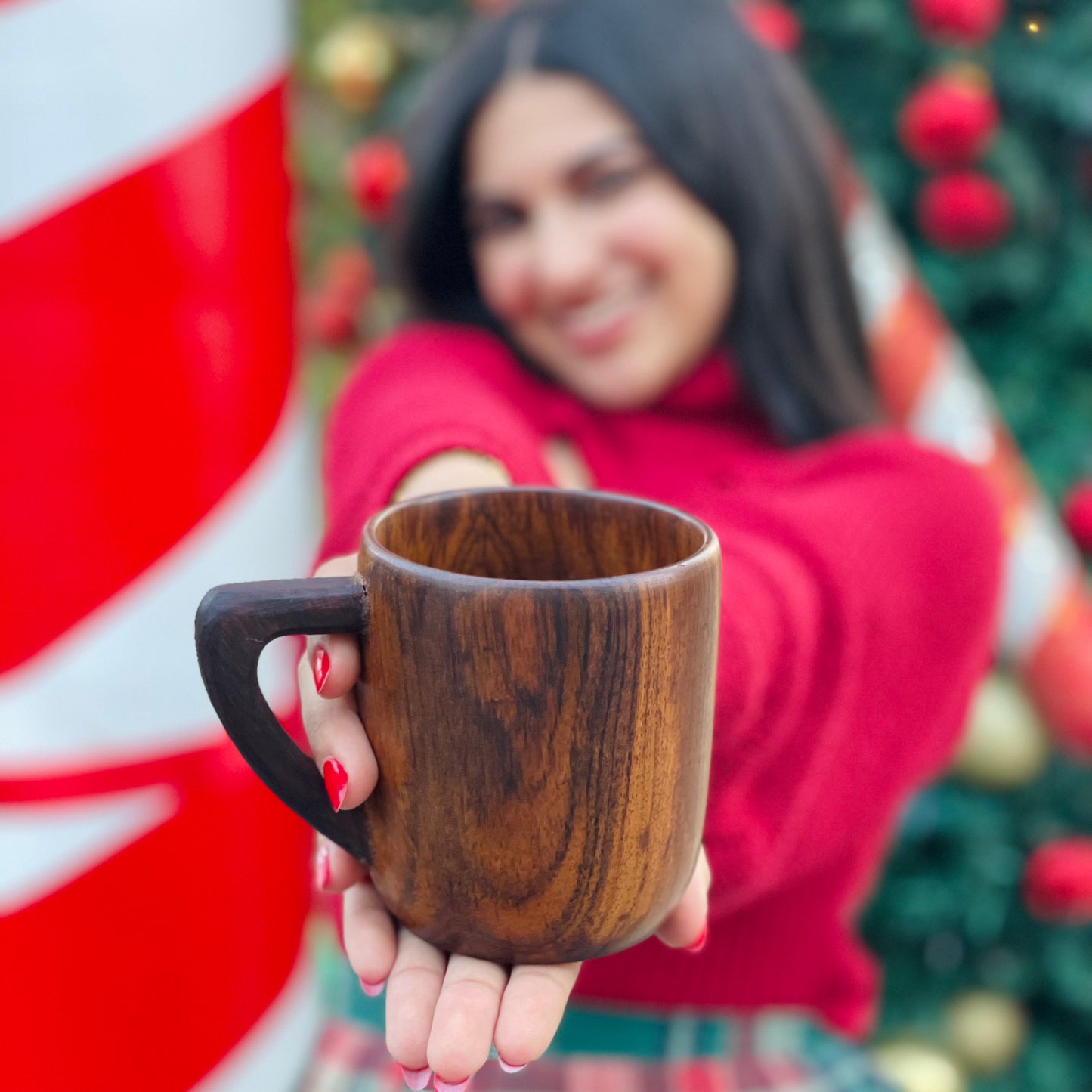 Wooden tea cup
