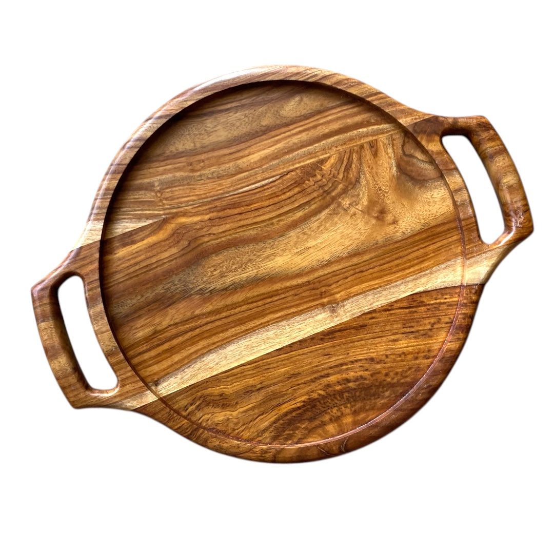 Handled Rounded Tray