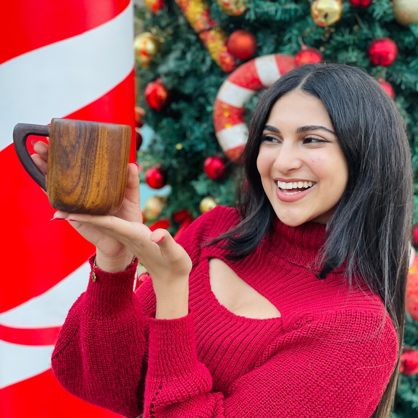 Wooden tea cup