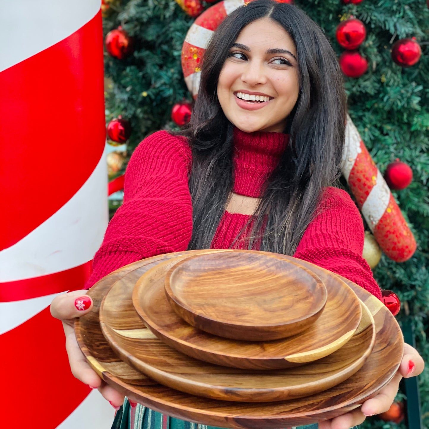 Set of 4 flat plates
